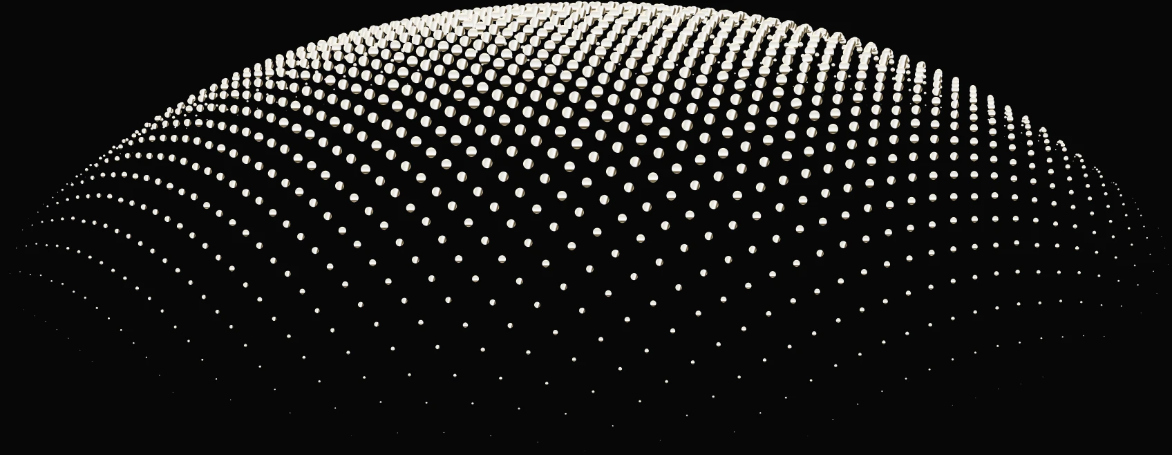 Dot-matrix globe illustration representing global payout coverage